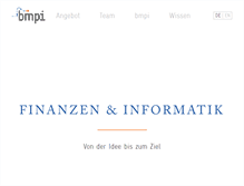 Tablet Screenshot of bmpi.ch